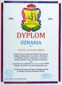 Dyplom uznania 2014